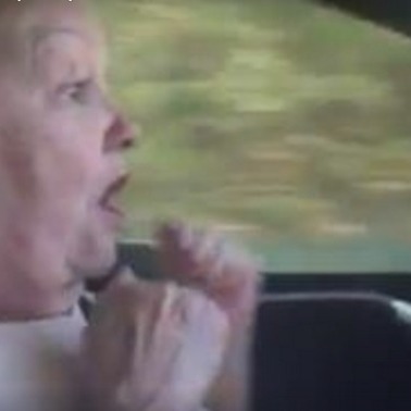 Кумедне відео: 70-річна жінка і автопілот Tesla