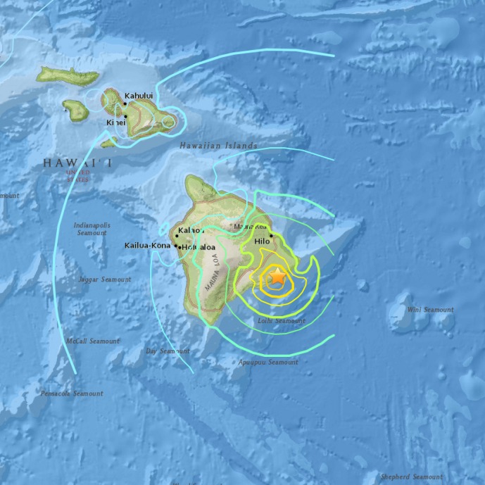 На Гавайських островах зафіксували найпотужніший землетрус за останні 40 років