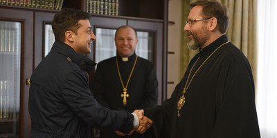 Зеленський обговорив із главою УГКЦ трансляцію богослужінь на Великдень